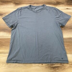 Everlane T-Shirt Men Large Organic Cotton Crew Neck Slate Blue Gray Minimalist